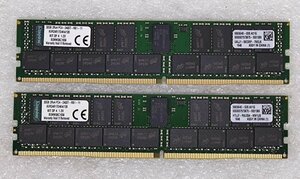 ●Kingston DDR4 Registered ECC 64GB kit (32GB*2) [PC4-2400T-RB1] 各種サーバ・ワークステーション対応