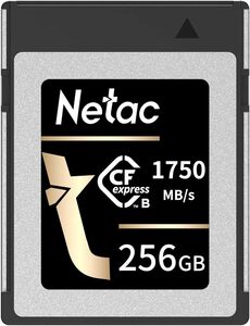 送料無料★Netac CFカード CFexpress Type B 256GB 読み出し最大1750MB/秒 8K録画対応 高速連続撮影や旅行写真用