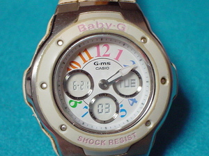 珍品　デザイン　CASIO　BABYーG　１０BAR　GーMS　MSGー３０２C　腕時計　ホワイト