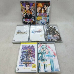 ◇ PSPソフト 7本まとめ FINAL FANTASY/BLEACH/BASARA/初音ミク テレビゲーム 現状品 ◇ G91459