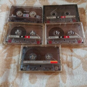 中古　カセットテープ　SONY HF 46 5本　