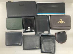 266-AR99) 財布 10点 現状品 ジャンク まとめ売り VIVIENNE WESTWOOD PORTER DUNHILL BURBERRY BLACK LABEL ROEN BEAMS HEART 