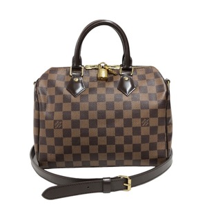 ルイ・ヴィトン LOUIS VUITTON スピーディ・バンドリエール 25 N41368 ダミエ ダミエ・エベヌ キャンバス ボストンバッグ レディース 中古