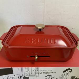 ★ 格安スタート！送料込み！BRUNO コンパクトホットプレート　BOE021-RD レッド　平面・たこ焼きプレート　☆