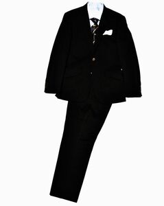 ★ポールスミスロンドン ★羽織るだけでデキる男を演出 色気ある黒ブラック 着心地の良く高級感あるスーツ　M/170