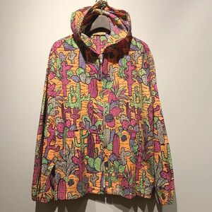 80s JAMS ジャムズ Cactus Nylon Jacket ナイロンフーディー size L/0743