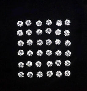 1.1mm ジルコン ラウンド ダイヤモンドカット 10個 美しい輝き 天然石　ジュエリー　