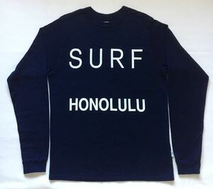美品 SALVAGE PUBLIC Long sleeve t-shirt サルベージパブリック ロングスリーブTシャツ M インディゴ染 日本製 JAPAN MADE SURF HONOLULU