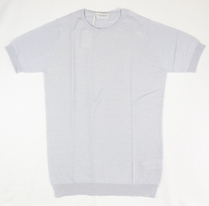 新品 John Smedley　ジョンスメドレー 最高級シーアイランドコットン・メリノウール　 Sサイズ 　PEBBLE GREY