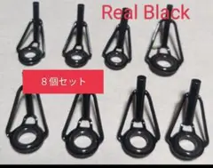 (R)Real Blackステンセラミックリングトップガイド8個組　ロッド補修