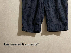 ◯ USA製 Engineered Garments フラワー コットン ショーツ / エンジニアードガーメンツ 花 刺繍 ハーフ ショート パンツ Mens #Sirchive