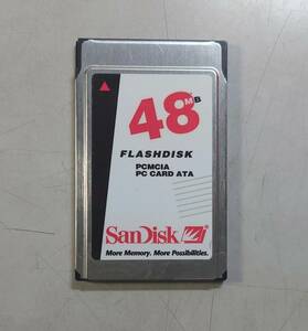 KN4444 【ジャンク品】 SanDisk Flash Disk 48MB PCMCIA PC CARD ATA