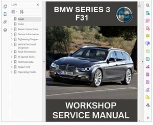 BMW 3シリーズ F31 ワークショップマニュアル 整備書 320i ( 配線図は別途, 他 318i 320d 325d 328i 330i 330d 335d 340i 330e 選択可能