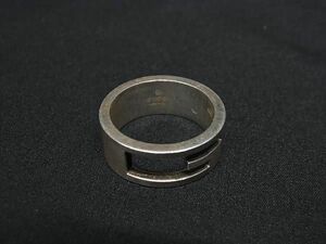 1円 GUCCI グッチ ブランデッドG SV925 リング 指輪 アクセサリー 表記サイズ15 (約14号) レディース メンズ シルバー系 AZ2105