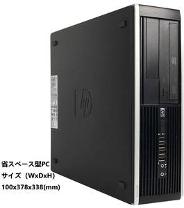 ■驚速 省スペース i7-2600K 3.4-3.8GHz x8/メモリ8GB■新品SSD:480GB Win10/Office2021Pro/USB3.0/追加WIFI■HP Compaq PRO 6300 SFF 8B