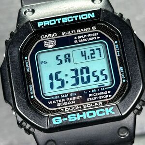 美品 CASIO カシオ G-SHOCK ジーショック GW-M5610BA-1 腕時計 タフソーラー 電波ソーラー デジタル 多機能 メンズ ブルー 動作確認済み