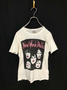 ◆HYSTERIC GLAMOUR ヒステリックグラマー 半袖Tシャツ New York Dolls フリーサイズ　ロック　パンクロック　バンT