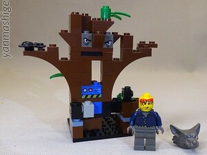 02年製 LEGO STUDIOS 1380 マスク着脱可能 狼男＆ツリーセット Werewolf Ambush Set