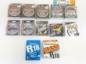 サンライン シューター マシンガンキャスト、アプロード ウルトラ GT-R、クレハ シーガー R18 等 5～25lb 計12点 未使用品