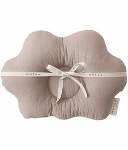 mofua モフア イブル 綿100% ベビー枕 34×24cm くも ベージュ cloud柄 キルティング 赤ちゃん用 頭 保護