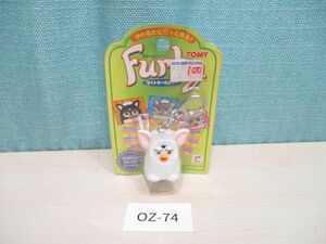 コOZ-74【動作未確認】旧トミーTOMY■ファービー/FURBY ライトキーホルダー■当時物/1999