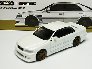 ■ターマックワークス■1/64 トヨタ チェイサー JZX100（ホワイト色）TOYOTA Chaser VERTEX ベルテックス マークⅡ