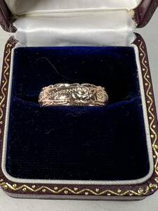 ◆１４金 デザインリング 指輪 サイズ２０ 重さ３.２ｇ◆