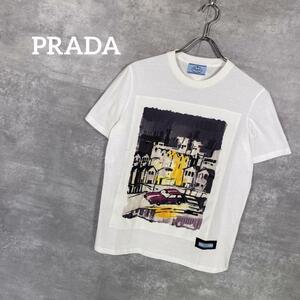 『PRADA』 プラダ(S) 絵画グラフィック半袖Tシャツ