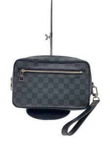 LOUIS VUITTON◆ポシェット・カサイ_ダミエ・グラフィット_BLK/PVC/BLK