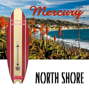 Mercury マーキュリー Thermometer サーモメーター ロングボード サーフボード Haleiwa NORTH SHORE 温度計