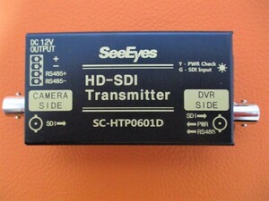 21-111 USED 美品 SeeEyes HD-SDI 電源供給用送信機 SC-HTP0601D 防犯カメラ アクセサリー 希少 パーツ 部品取り
