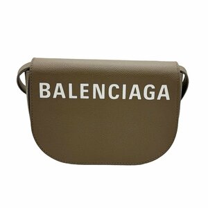 バレンシアガ BALENCIAGA 斜め掛けショルダーバッグ ヴィル デイバッグXS レザー ベージュ z0332