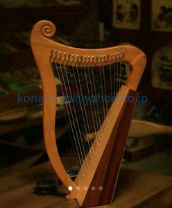 新入荷★高級ハープ ハープ 楽器 ライアー楽器 竪琴 19トーン リャキン 木製ハープ 工