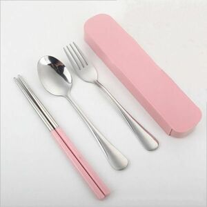 食器セット マイスプーン マイ箸 フォーク ケース入り ピンク