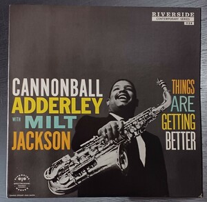 ◯未使用◯USA／OJC旧厚紙ジャケ◯CANNONBALL ADDERLEY・WYNTON KELLY..◯RIVERSIDE RLP-1128／OJC-032◯ THING ARE GETTING BETTER ◯