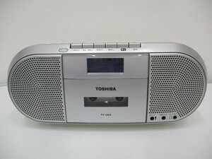 1405A　TOSHIBA 東芝 CDラジオカセットレコーダー TY-CK4 通電確認済 動作不良 ジャンク