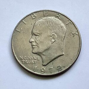 【希少品セール】アメリカ 大型 1ドル硬貨 1972年1枚