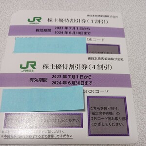 JR東日本 株主優待２枚組送料無料