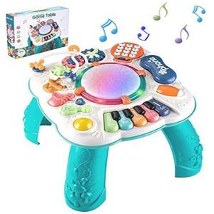 ◆送料無料 音楽おもちゃ 子供 ミュージカルテーブルおもちゃ 多機能 ピアノ 楽器玩具 アクティビティテーブルのおもちゃを学び