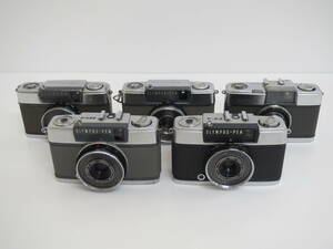 (i-1)　OLYMPUS　オリンパス　PEN　EE / EE-3 / EES-2 / PEN　コンパクトフィルムカメラ　5台セット
