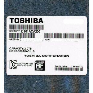 TOSHIBA製HDD DT01ACA200 2TB SATA600 7200 [管理:20343857]