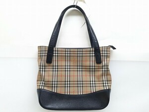 Z209-N37-1085 BURBERRY バーバリー ハンドバッグ ノバチェック H23cm×W29cm×D7cm 現状品③