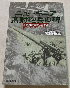 ニューギニア高射砲兵の碑 最悪の戦場からの生還 佐藤弘正