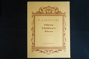 rh25/洋書■Kabalevsky カバレフスキー Fifteen children