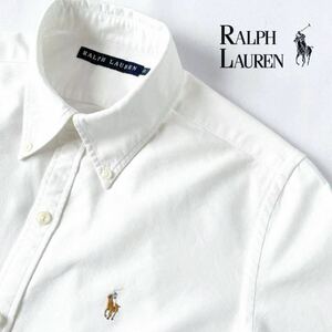 ラルフローレン RALPH LAUREN ボタンダウン オックスフォード 長袖シャツ レディース 9 オフ ホワイト シャツ 