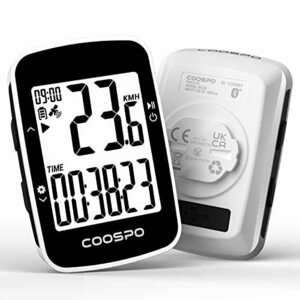 COOSPO サイクルコンピュータ GPS サイコン 無線 サイクリングコンピュータ ワイヤレス 自転車スピードメーター 内臓 アプリ対応 IP