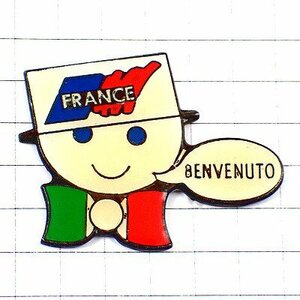 ピンバッジ・ワールドカップ1998年サッカーフランス大会イタリア国旗 BENVENUTO WORLDCUP98 ITALIA◆フランス限定ピンズ
