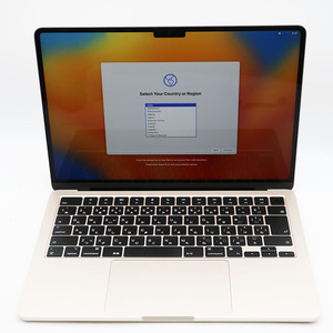 美品 Apple MacBook Air M2, 2022 カラー：スターライト M2/16GB/SSD 512GB/充放電回数4回 元箱あり