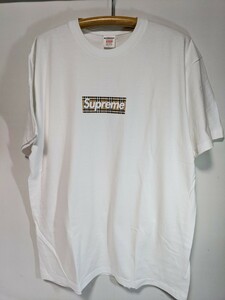 Supreme Burberry Box Logo Tee White シュプリーム バーバリー ボックスロゴ Tシャツ