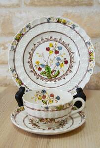 超レア美品☆　Spode 　コープランド時代　カウスリップ　Cowslip ティートリオ　